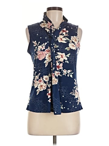 Harve Benard Sleeveless Button-Down Shirt (view 1)
