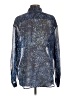 Rebecca Minkoff 100% Polyester Stars Blue Long Sleeve Blouse Size L - photo 2