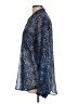 Rebecca Minkoff 100% Polyester Stars Blue Long Sleeve Blouse Size L - photo 5