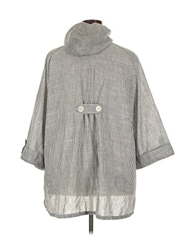 Jones New York 3/4 Sleeve Button-Down Shirt (view 2)