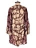 Blue Life 100% Rayon Paisley Burgundy Romper Size XS - photo 2