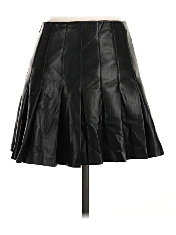 Alice + Olivia Faux Leather Skirt (view 2)