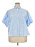 J.Crew Blue Short Sleeve Button-Down Shirt Size 20 - photo 1