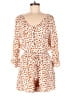 Kori America 100% Rayon Animal Print Orange Romper Size S - photo 1