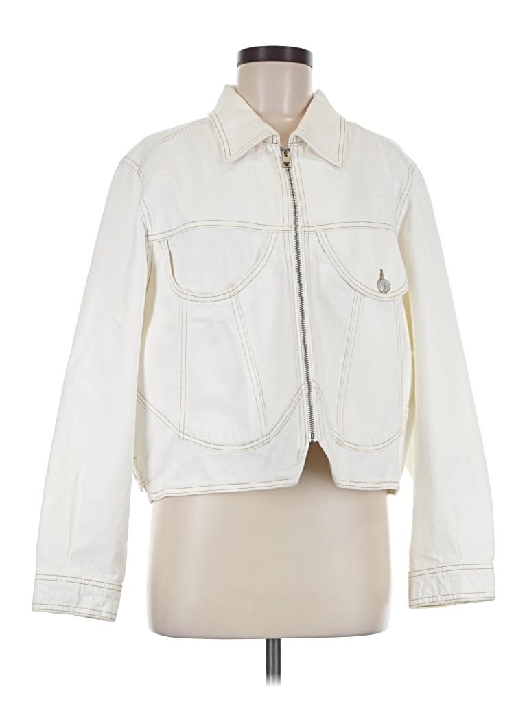 Pre-owned Frame Jacket In Ivory