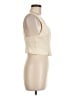 Zara 100% Cotton Ivory Sleeveless Top Size M - photo 4