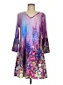 Studio Print Purple Casual Dress Size M - photo 1