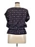 MICHAEL Michael Kors 100% Polyester Purple Short Sleeve Blouse Size XL - photo 2
