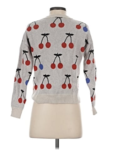 Madewell Cherry Jacquard Pullover Sweater (view 2)