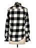 George Checkered-gingham Black Long Sleeve Button-Down Shirt Size S - photo 2