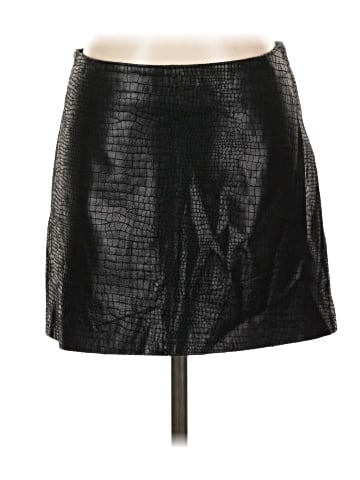 Bebe Faux Leather Skirt (view 1)