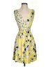 Zara Basic Print Yellow Cocktail Dress Size XS - photo 1