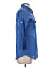 Theory 100% Cotton Blue 3/4 Sleeve Button-Down Shirt Size S - photo 4