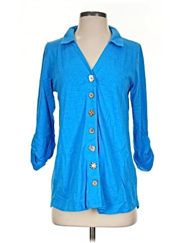 Soft Surroundings 3/4 Sleeve Button-Down Shirt (view 1)