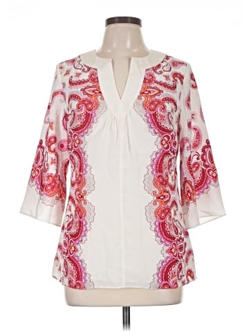 INC International Concepts 3/4 Sleeve Silk Top (view 1)