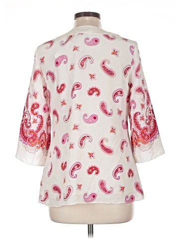 INC International Concepts 3/4 Sleeve Silk Top (view 2)