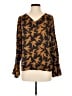 Boden Brown Long Sleeve Blouse Size 4 - photo 1