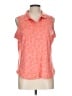 Tommy Bahama 100% Polyester Orange Sleeveless Blouse Size L - photo 1