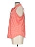 Tommy Bahama 100% Polyester Orange Sleeveless Blouse Size L - photo 5