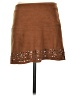 Jolt Solid Brown Casual Skirt Size 1 - photo 1