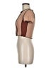 Shein Brown Short Sleeve Top Size 6 - photo 5