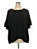 AGB Black Short Sleeve Blouse Size 2X - photo 1
