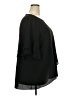 AGB Black Short Sleeve Blouse Size 2X - photo 4