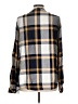 Tribal 100% Viscose Plaid Blue Long Sleeve Blouse Size L - photo 2