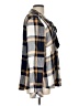 Tribal 100% Viscose Plaid Blue Long Sleeve Blouse Size L - photo 4