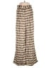 Veiled Collection 100% Polyester Print Gold Casual Pants Size S - photo 1