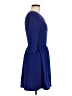 Everly Solid Blue Casual Dress Size M - photo 4