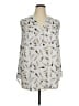 Torrid 100% Polyester White Sleeveless Blouse Size 1X Plus (1) - photo 1