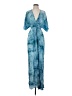 Lovestitch 100% Rayon Tie-dye Blue Casual Dress Size S - photo 1
