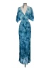 Lovestitch 100% Rayon Tie-dye Blue Casual Dress Size S - photo 2