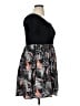 Torrid Print Black Casual Dress Size 1X Plus (1) - photo 4