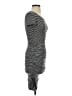 BCBGMAXAZRIA Stripes Gray Casual Dress Size XS - photo 4