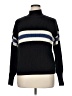 Sanctuary 100% Acrylic Stripes Black Turtleneck Sweater Size XL - photo 1