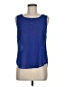E&M Collection Blue Sleeveless Blouse Size M - photo 1