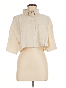Asos Design 3/4 Sleeve Button Down Shirt