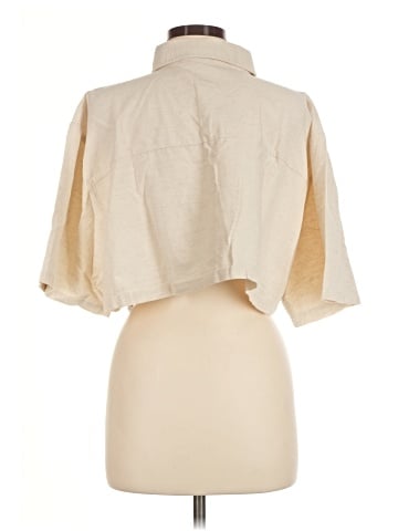 ASOS Design 3/4 Sleeve Button-Down Shirt (view 2)