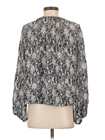 L'Agence Long Sleeve Silk Top (view 2)