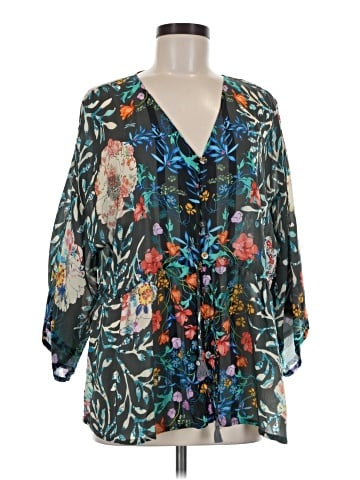 Johnny Was 3/4 Sleeve Blouse (view 1)