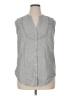 Old Navy Gray Sleeveless Button-Down Shirt Size XL - photo 1