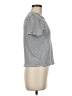 Marled Essentials Stripes Ivory Short Sleeve Turtleneck Size M - photo 4