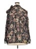 Libby Edelman 100% Polyester Floral Black Long Sleeve Blouse Size XXL - photo 2