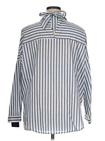 Zara Basic Long Sleeve Button-Down Shirt (view 2)