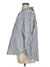Zara Basic 100% Cotton Stripes Blue Long Sleeve Button-Down Shirt Size XL - photo 5
