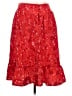 ModCloth Hearts Red Casual Skirt Size L - photo 1