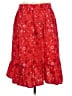 ModCloth Hearts Red Casual Skirt Size L - photo 2