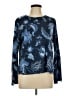 Chico's 100% Cotton Blue Long Sleeve T-Shirt Size Lg (2) - photo 1
